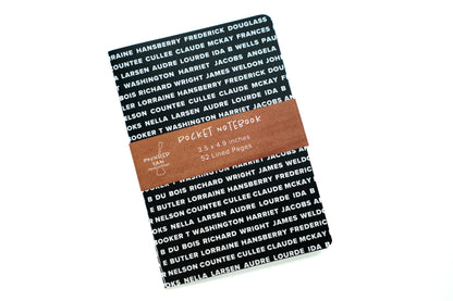 Classic Black Authors Pocket Notebook - Pounded Yam Productions