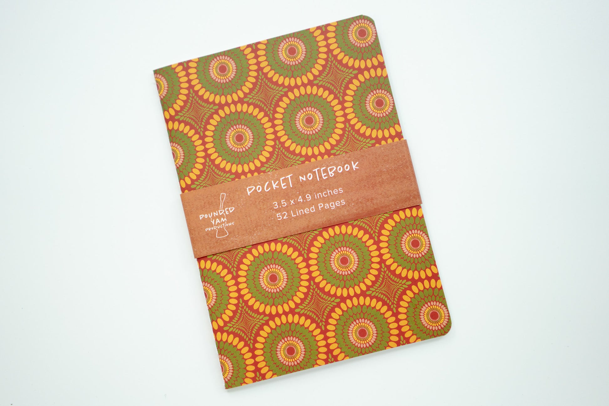 African Print Pocket Notebook - Bloom (Ankara) - Pounded Yam Productions