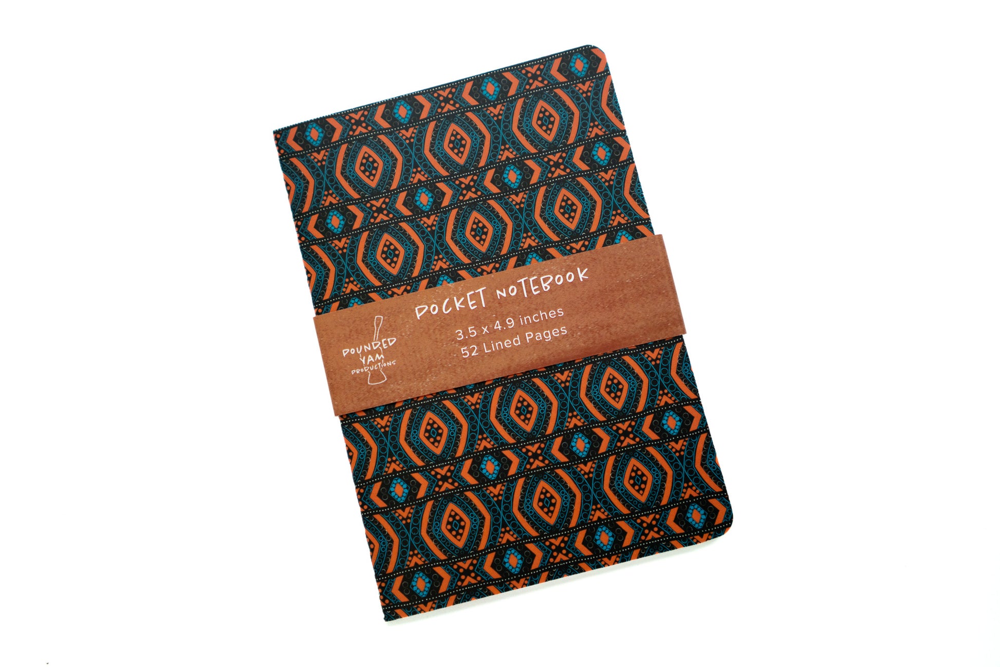 African Print Pocket Notebook - Diamonds (Ankara) - Pounded Yam Productions