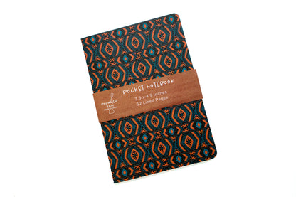 African Print Pocket Notebook - Diamonds (Ankara) - Pounded Yam Productions