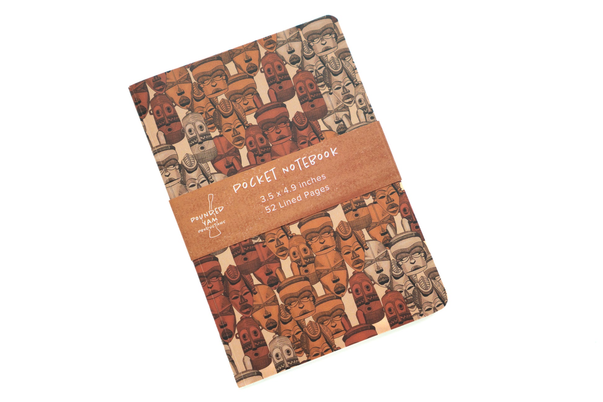 African Masks Pocket Notebook - Pounded Yam Productions