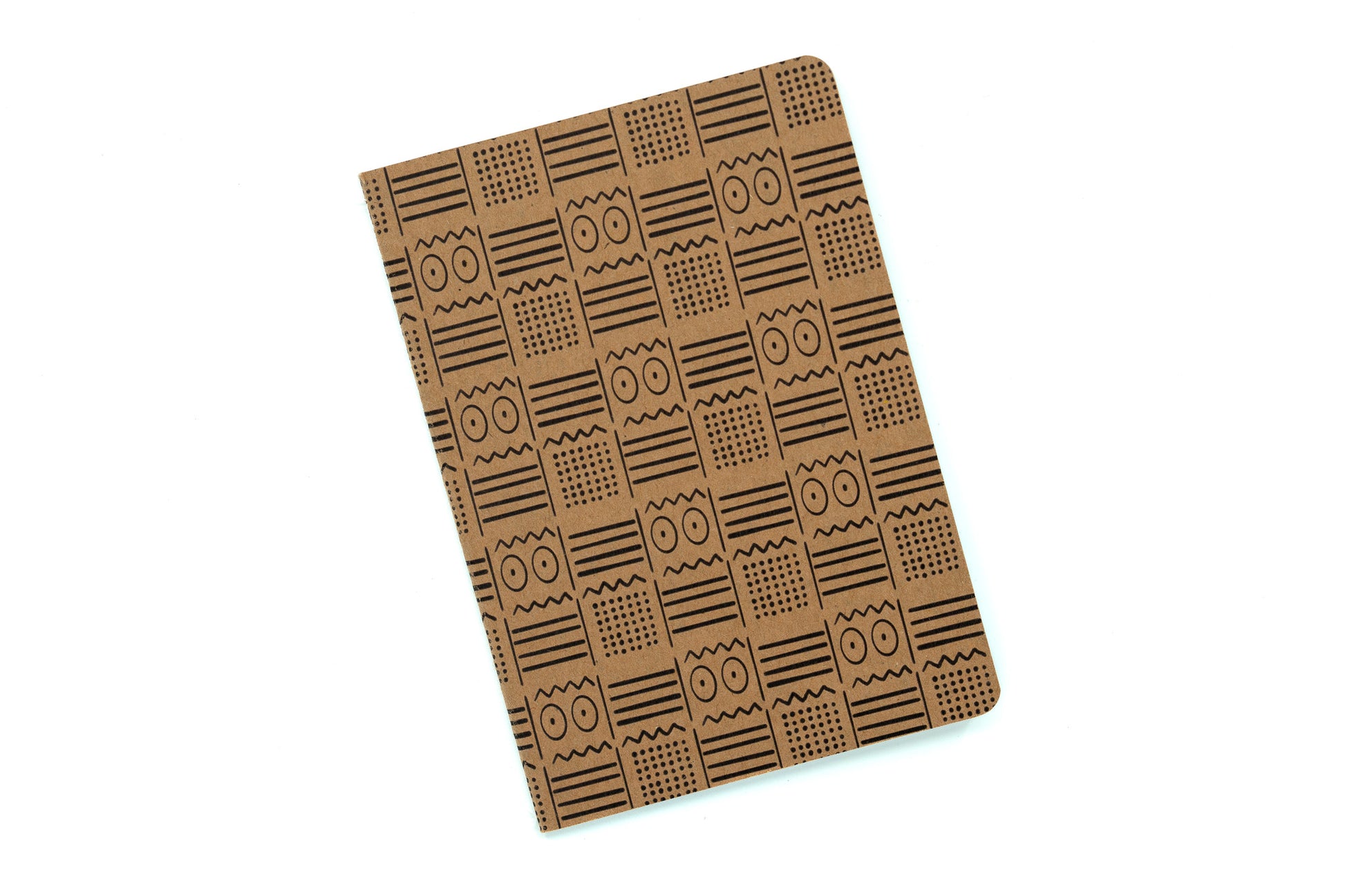African Mud Cloth Pocket Notebook - Eyes - Pounded Yam Productions
