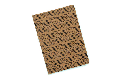 African Mud Cloth Pocket Notebook - Eyes - Pounded Yam Productions