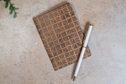 African Print Pocket Notebook - Triangles
