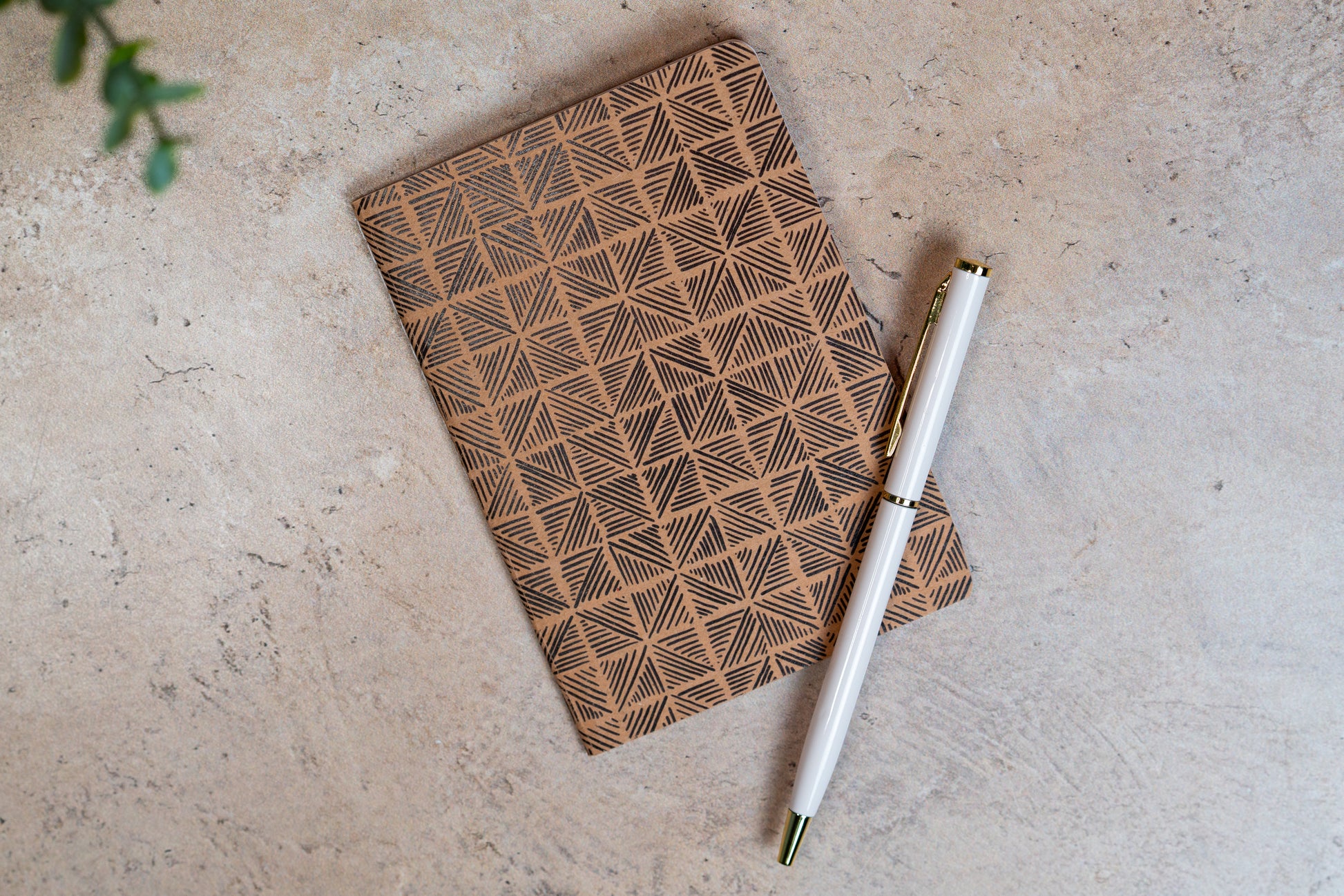 African Print Pocket Notebook - Triangles - Pounded Yam Productions