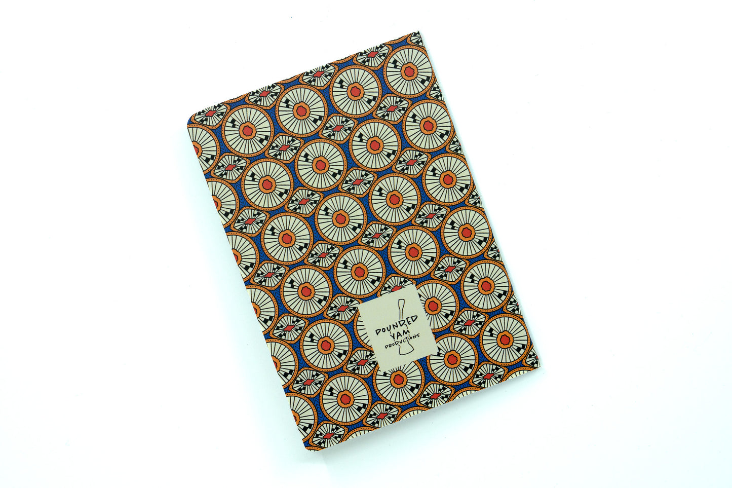 African Print Pocket Notebook - Circles (Ankara) - Pounded Yam Productions