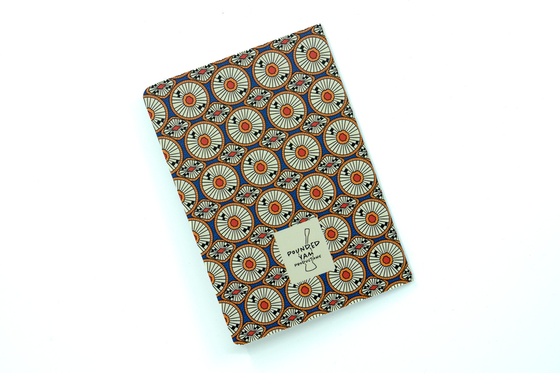 African Print Pocket Notebook - Circles (Ankara) - Pounded Yam Productions
