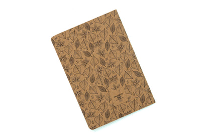 African Print Pocket Notebook - Leaves - Pounded Yam Productions