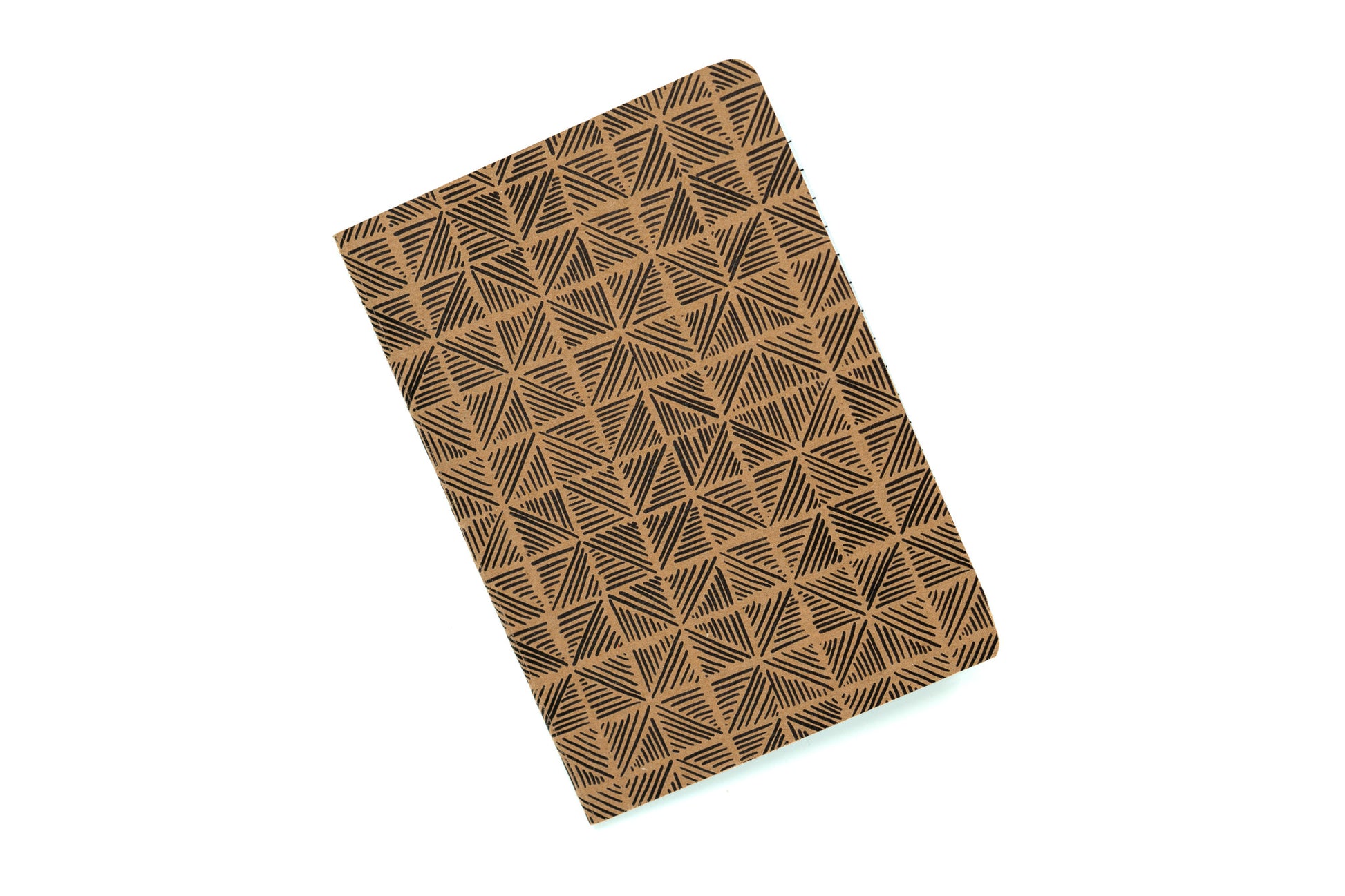 African Print Pocket Notebook - Triangles - Pounded Yam Productions