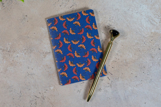 African Print Pocket Notebook - Wedding Flowers (Ankara)