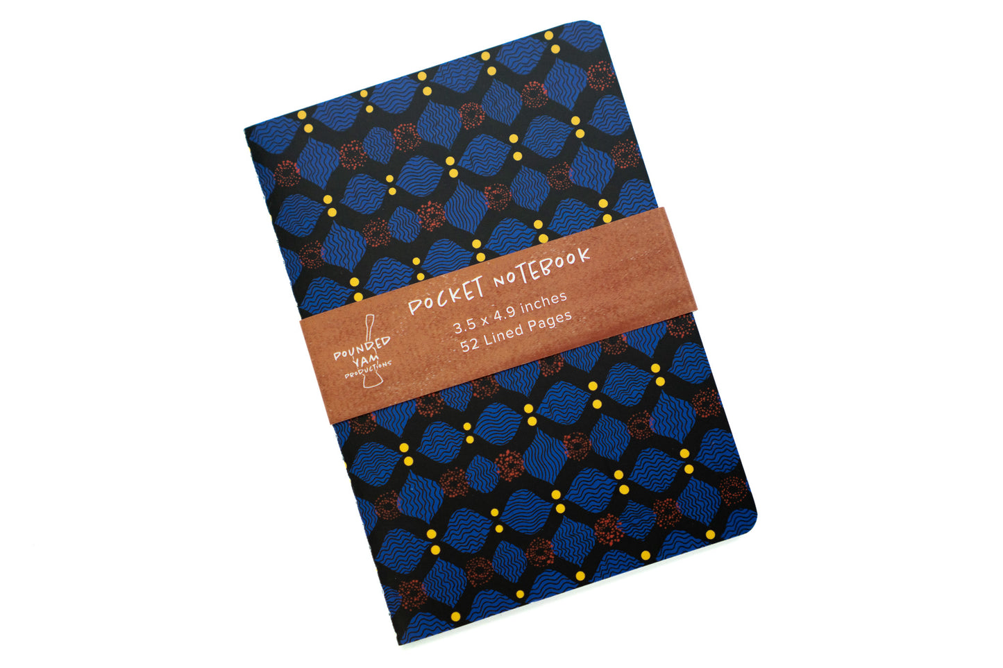 African Print Pocket Notebook - X (Ankara) - Pounded Yam Productions