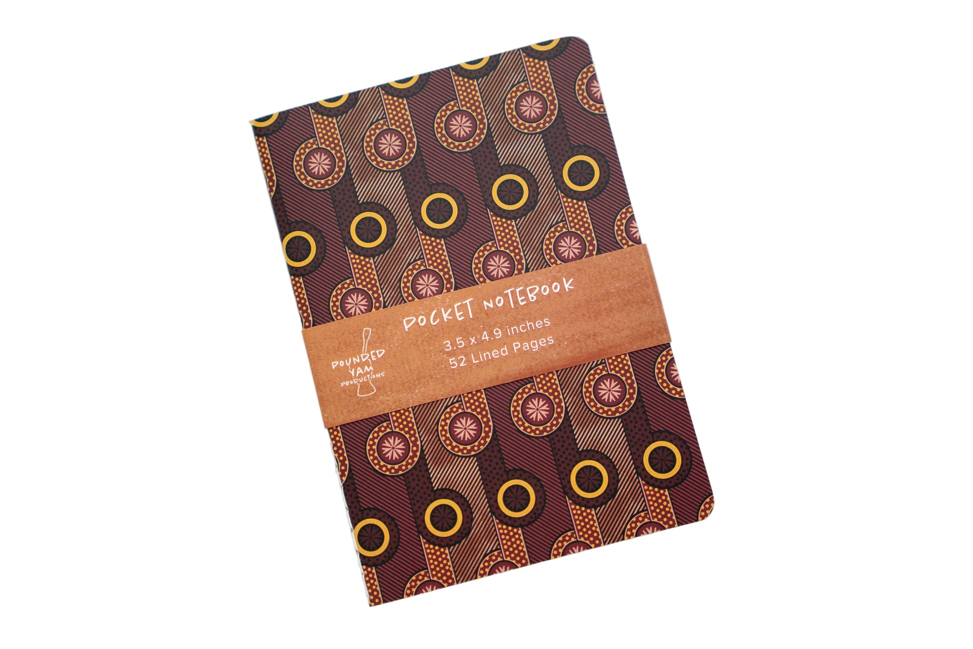 African Print Pocket Notebook - BP (Ankara) - Pounded Yam Productions