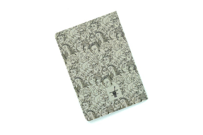 Single Line Black Women Pocket Notebook - Pounded Yam Productions