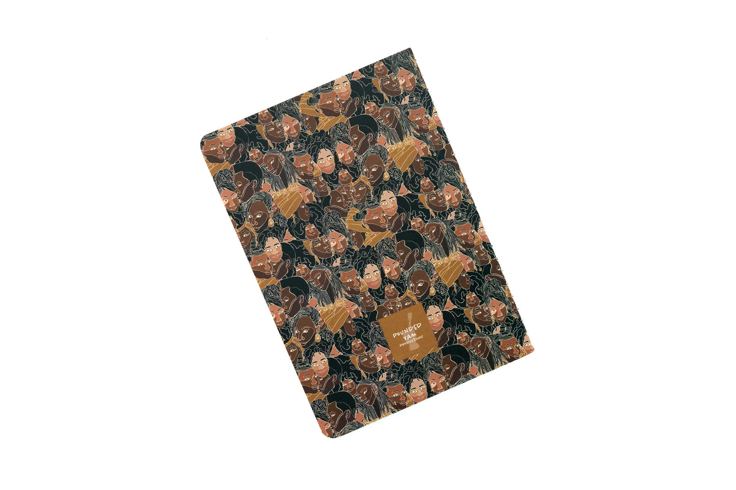 Single Line Black Women Pocket Notebook - Color - Pounded Yam Productions