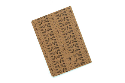 African Mud Cloth Pocket Notebook - Rhombus - Pounded Yam Productions