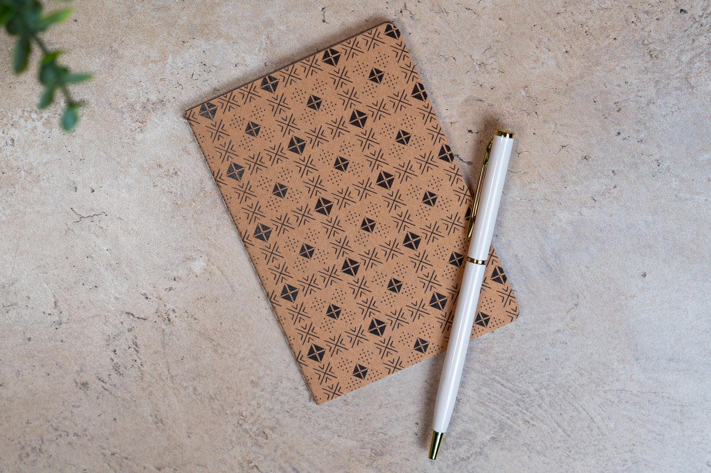 African Mud Cloth Pocket Notebook - Squares - Pounded Yam Productions