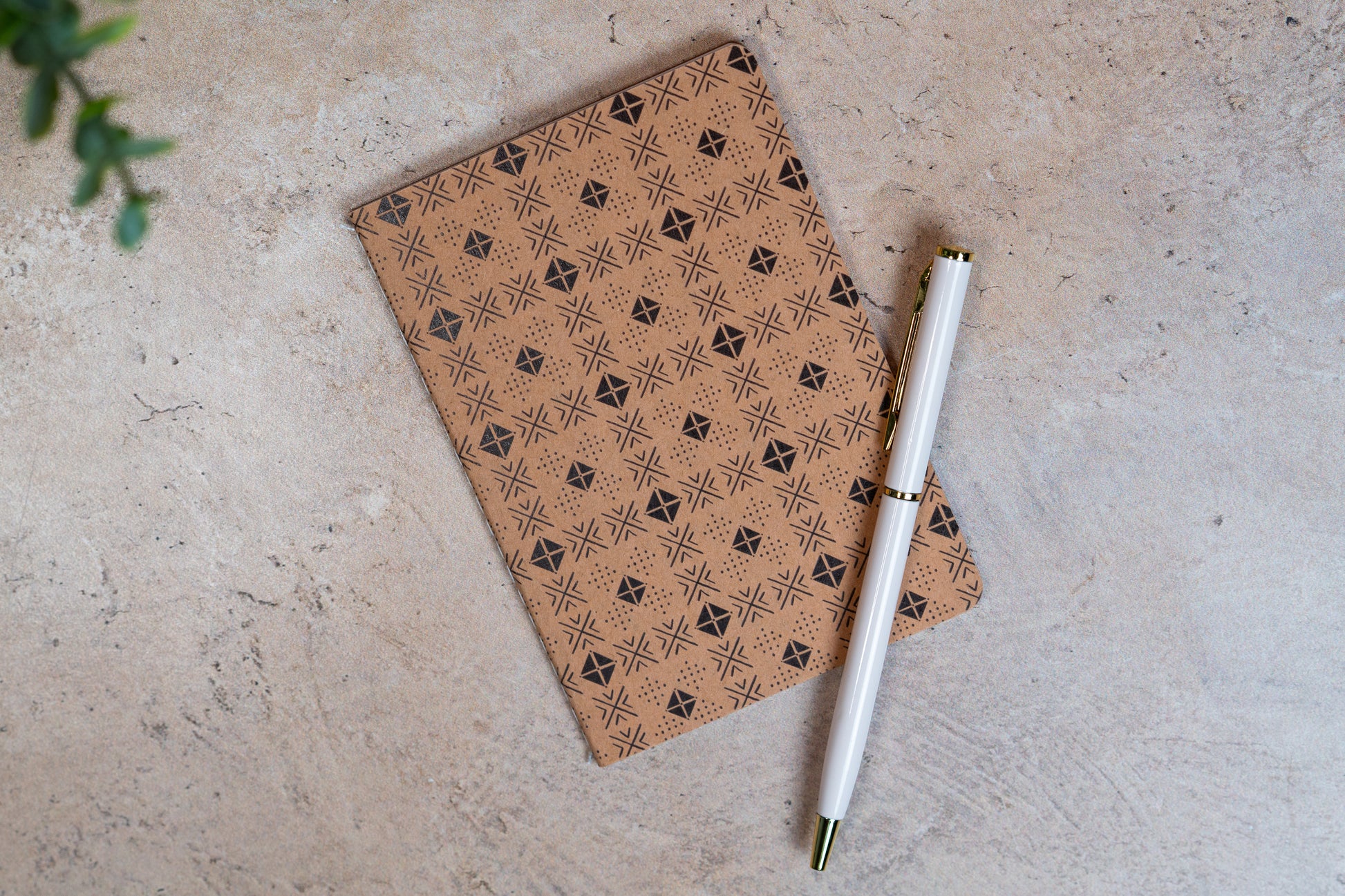 African Mud Cloth Pocket Notebook - Squares - Pounded Yam Productions
