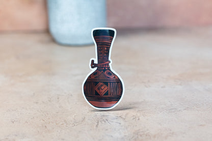 African Calabash Stickers: Red
