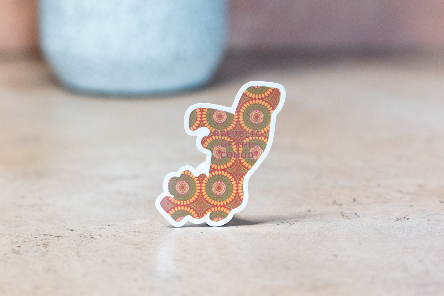 Republic of the Congo Sticker (Central Africa) - Pounded Yam Productions