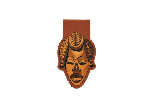 Magnetic Bookmark - African Masks (Baule) - Pounded Yam Productions