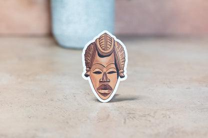 African Masks Stickers: Tribal