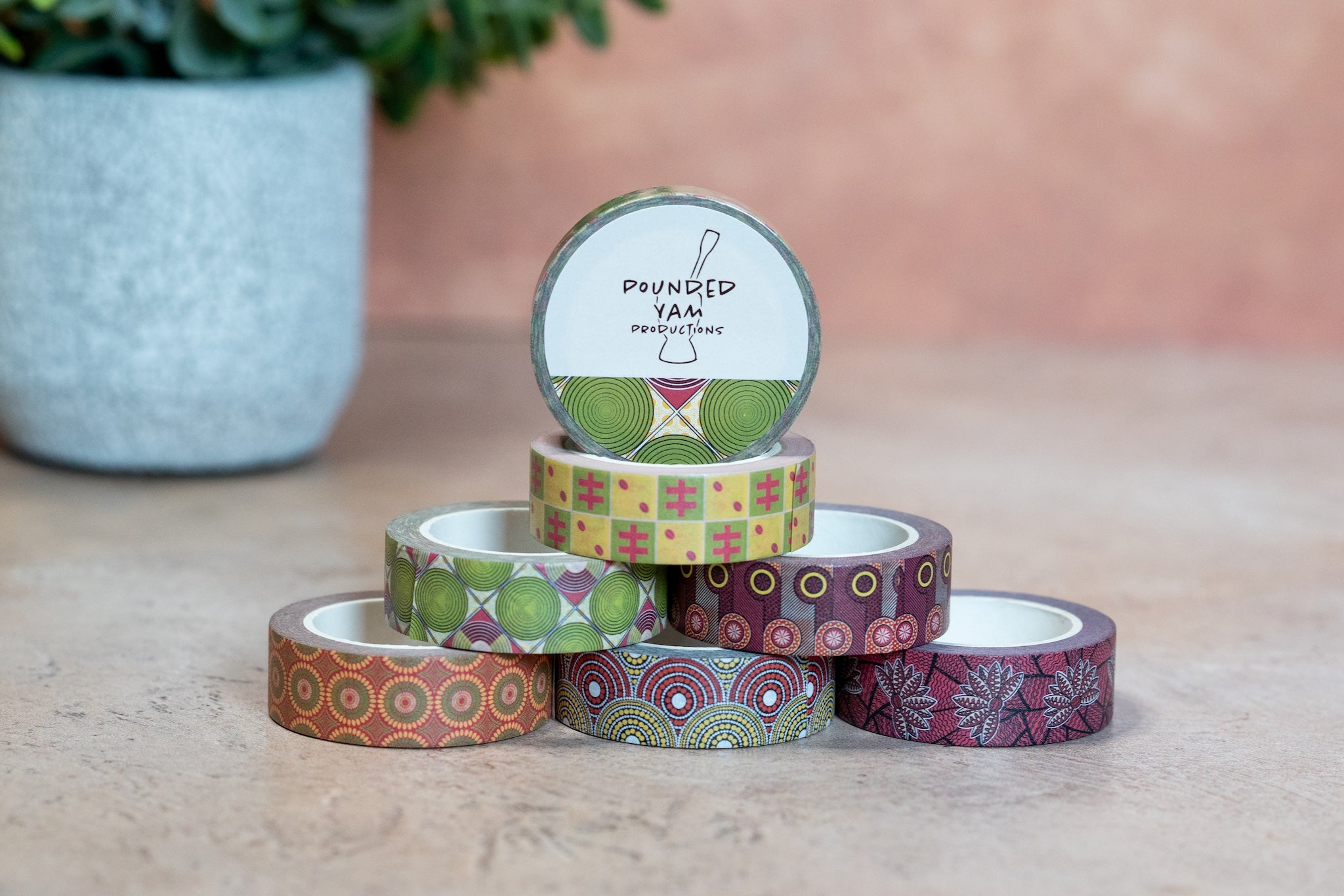 Washi Tape Bundle (African Print Ankara 2) - Pounded Yam Productions