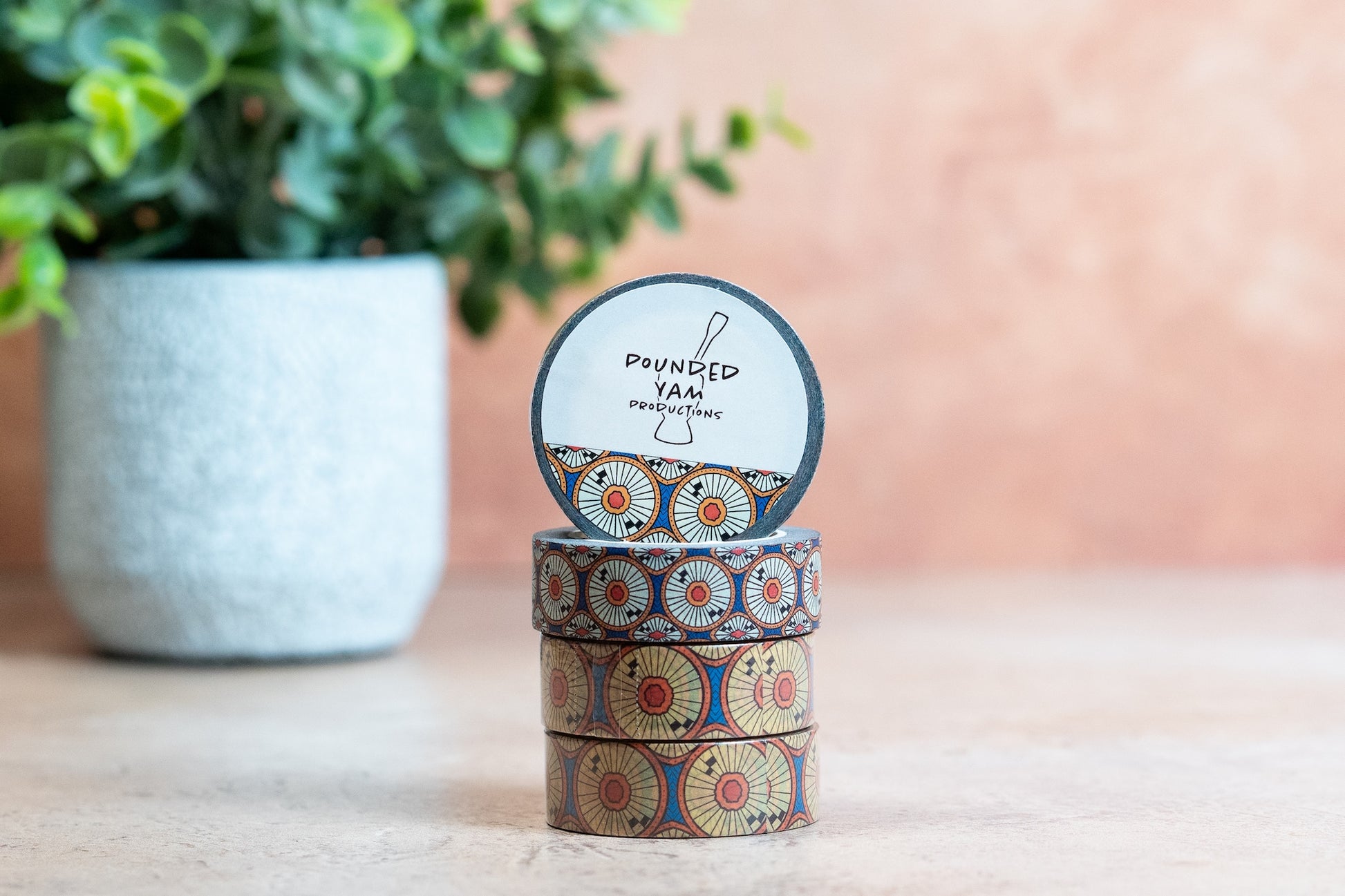 African Print Washi Tape - Circles (Ankara) - Pounded Yam Productions