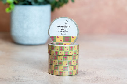 African Print Washi Tape - Cowries (Ankara) - Pounded Yam Productions