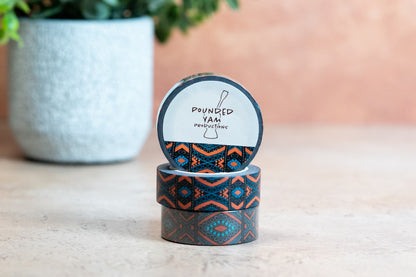 African Print Washi Tape - Diamonds (Ankara) - Pounded Yam Productions