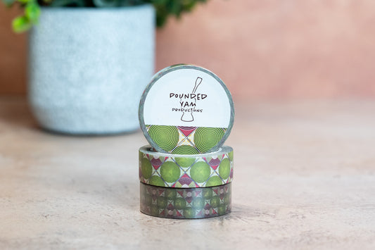 African Print Washi Tape - Discs (Ankara)