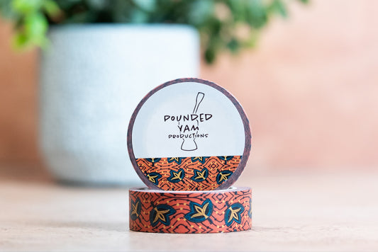 African Print Washi Tape - Fans (Ankara) - Pounded Yam Productions