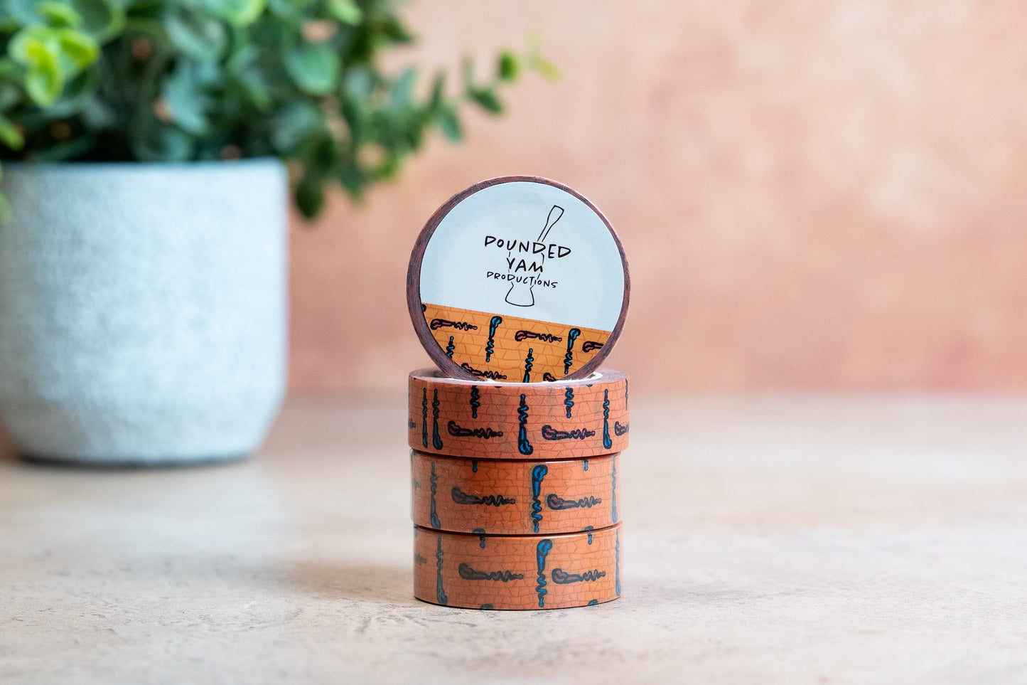 African Print Washi Tape - Walking Sticks (Ankara) - Pounded Yam Productions