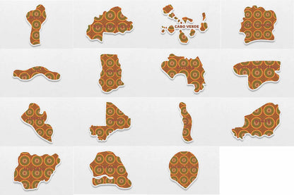 African Countries Sticker Bundle (West Africa)