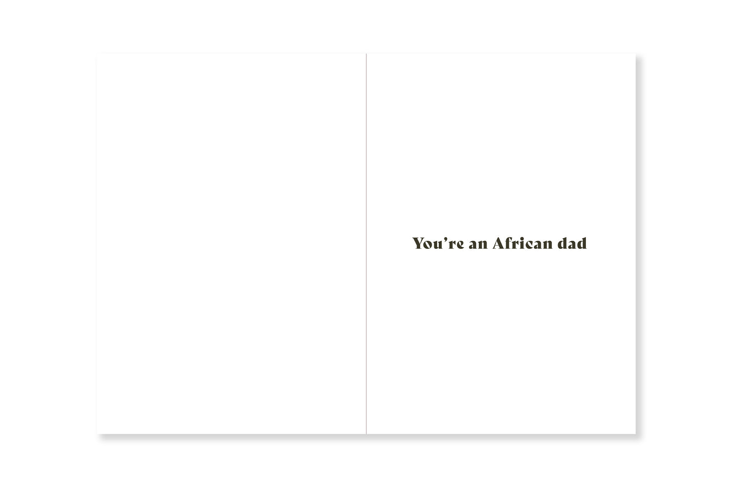 African Dad Greeting Card