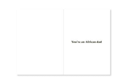 African Dad Greeting Card