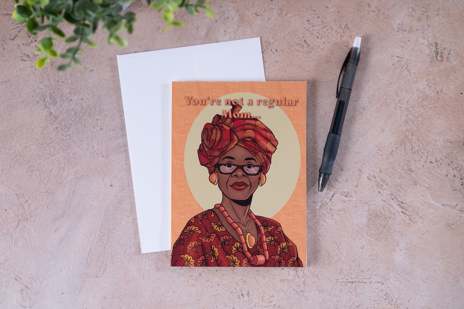 African Mom Greeting Card - Pounded Yam Productions
