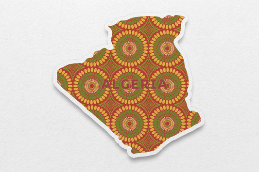 Algeria Sticker (North Africa) - Pounded Yam Productions