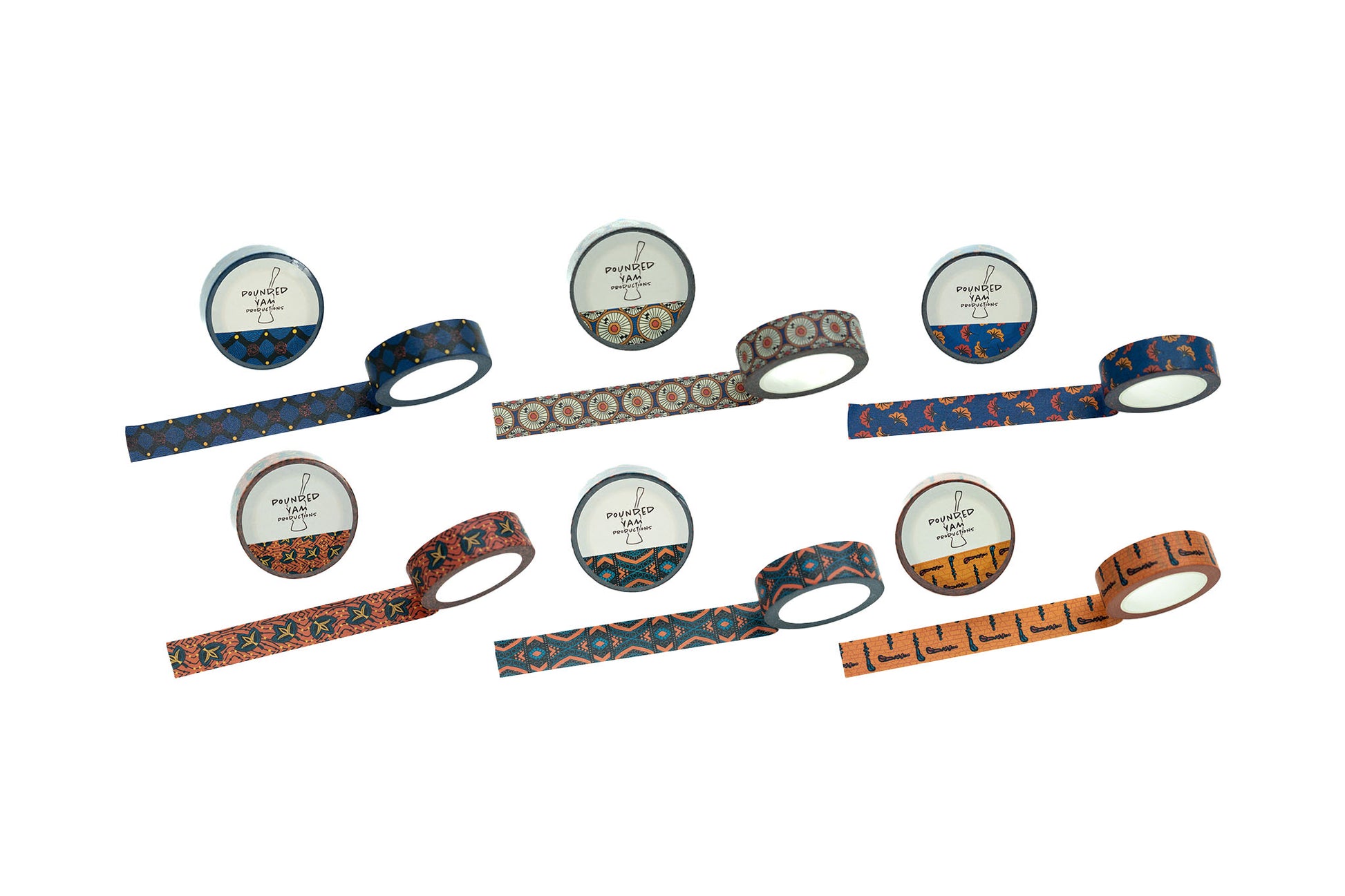 Washi Tape Bundle (African Print Ankara 1) - Pounded Yam Productions