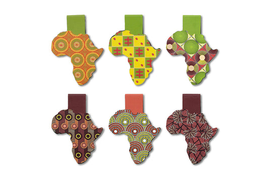 Magnetic Bookmarks Bundle (African Print Ankara 2) - Pounded Yam Productions