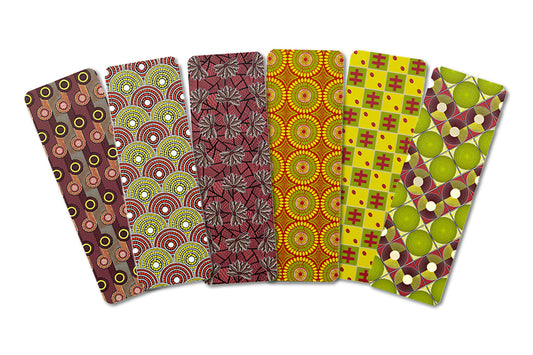 African Print Bookmark Bundle (Ankara 2) - Pounded Yam Productions