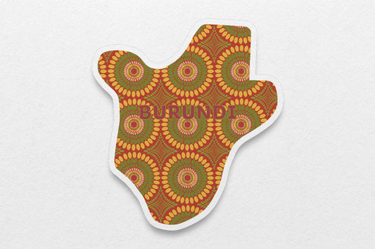 Burundi Sticker (East Africa) - Pounded Yam Productions