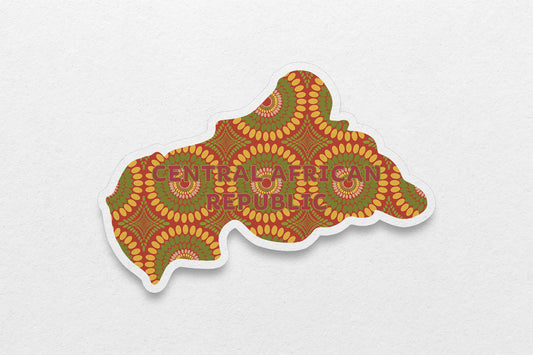 Central African Republic Sticker (Central Africa) - Pounded Yam Productions