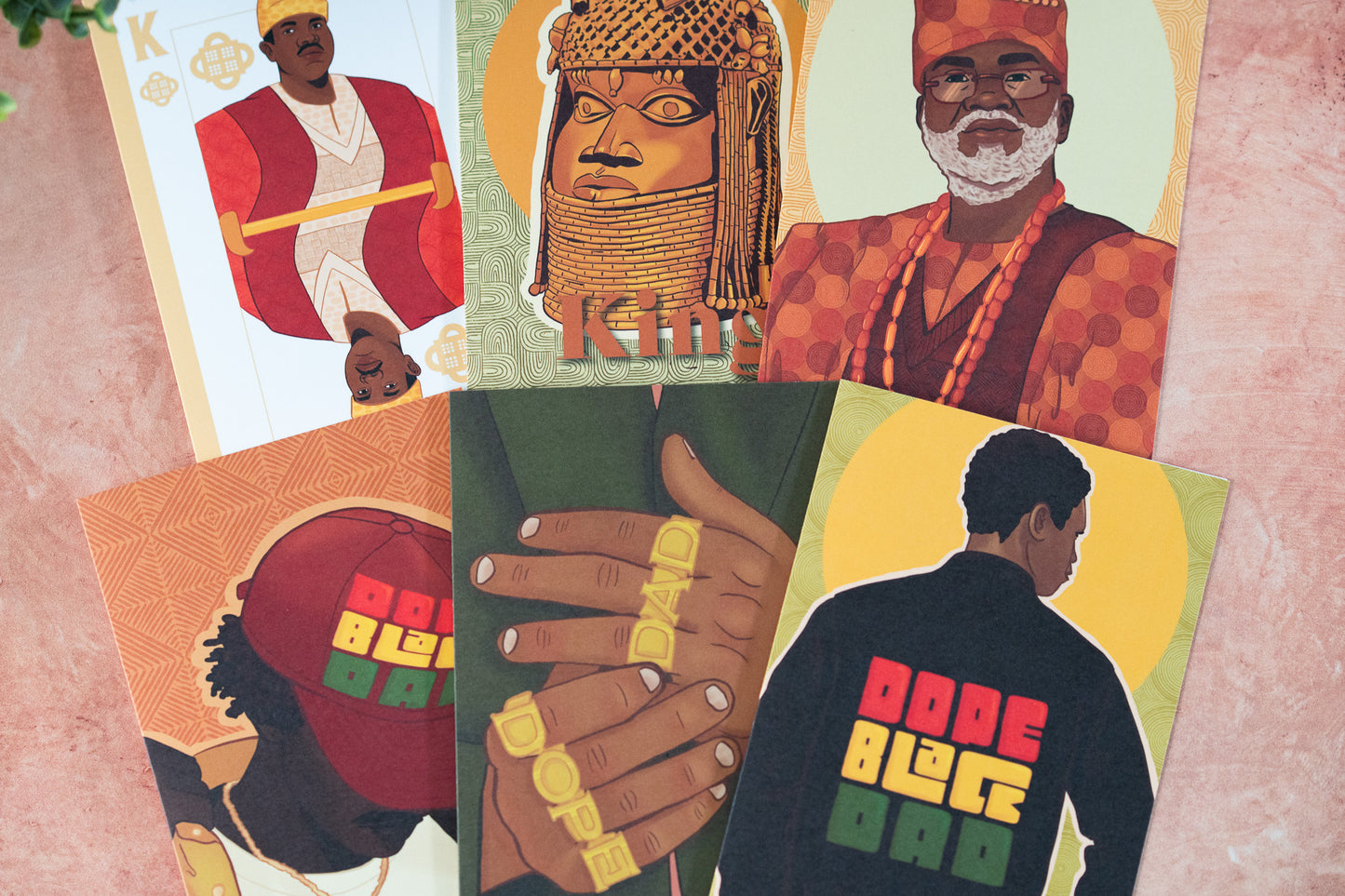 Dope Black Dad (Jacket) Greeting Card