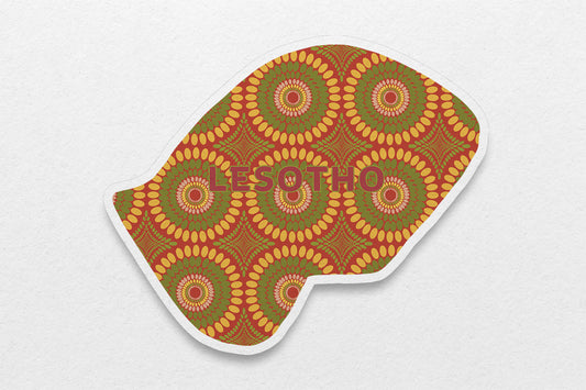 Lesotho Sticker (Southern Africa) - Pounded Yam Productions