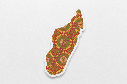 Madagascar Sticker (Southern Africa) - Pounded Yam Productions