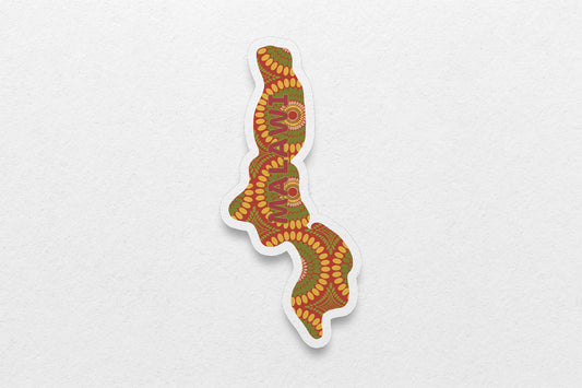 Malawi Sticker (Southern Africa) - Pounded Yam Productions