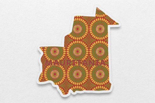 Mauritania Sticker (North Africa) - Pounded Yam Productions