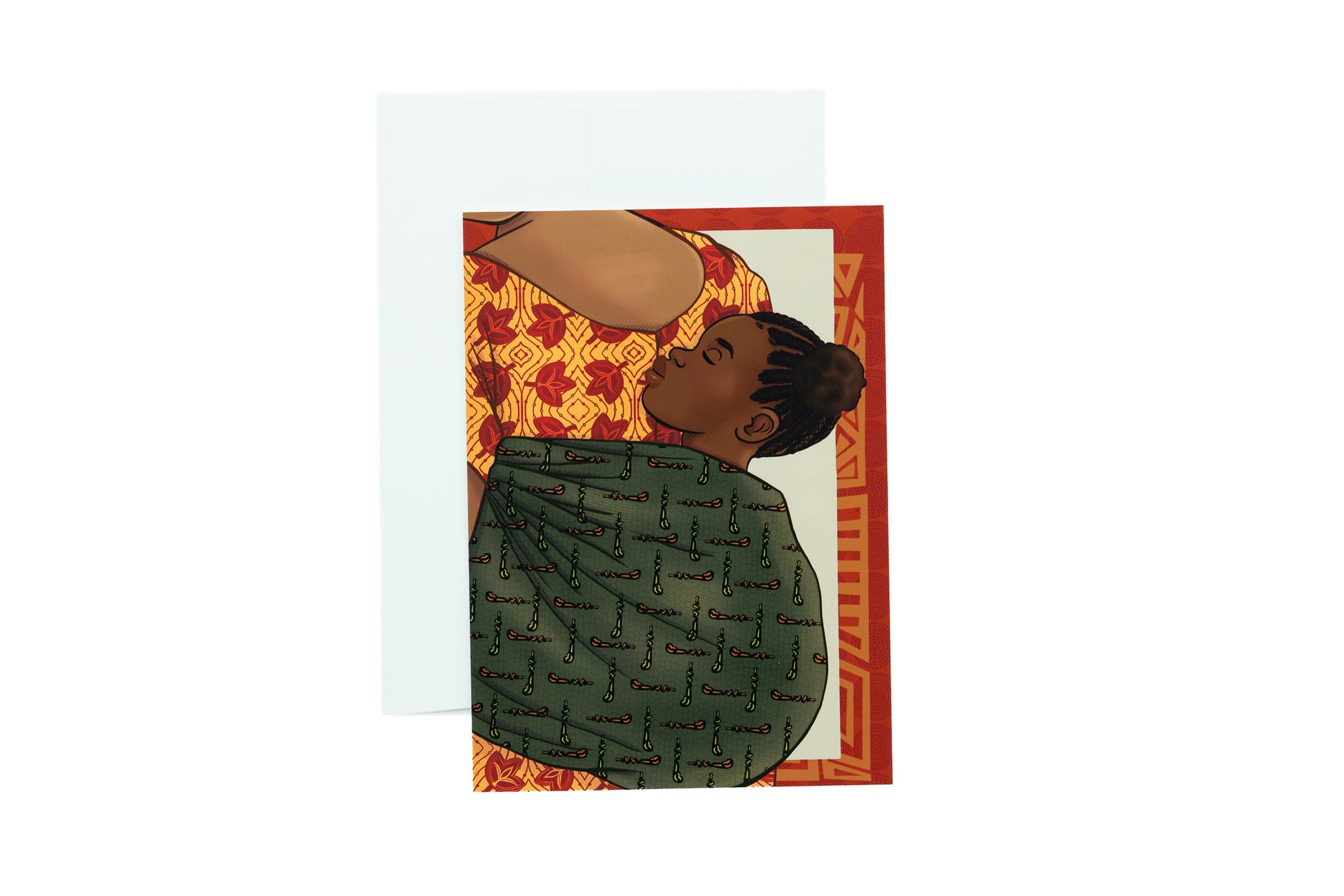 Momma's Back Greeting Card - Pounded Yam Productions