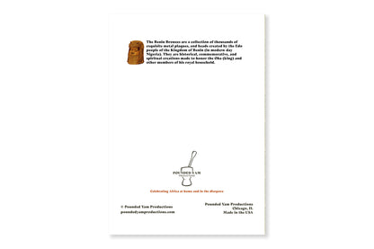 Oba King Benin Bronze Greeting Card