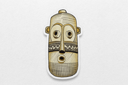 African Masks Stickers: Pende